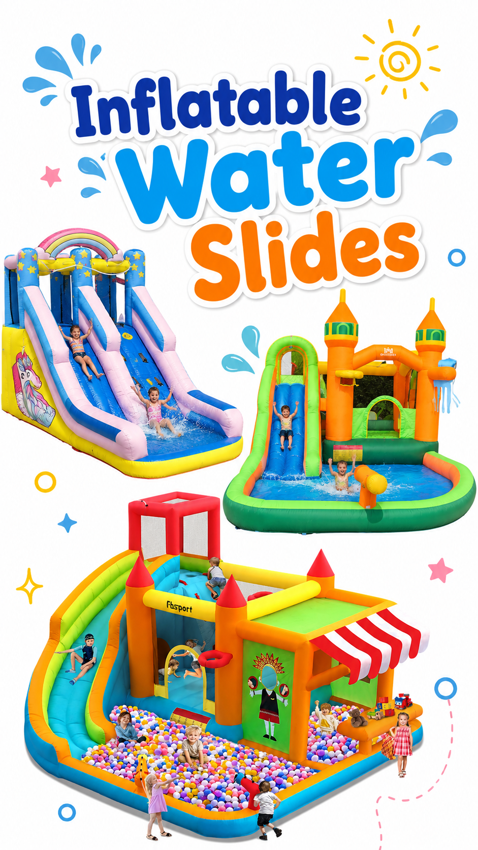 Inflatable Water Slides on Amazon
