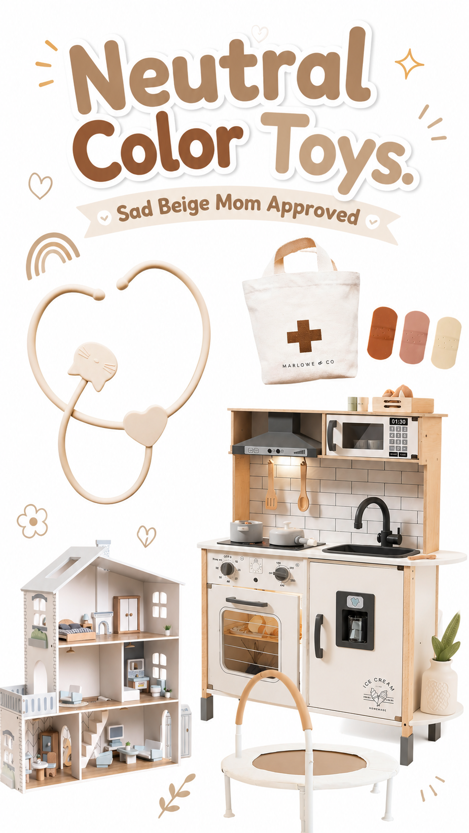 Neutral Color Toys. Sad Beige Mom Approved