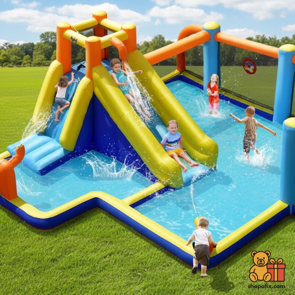BOUNTECH Inflatable Water Slid