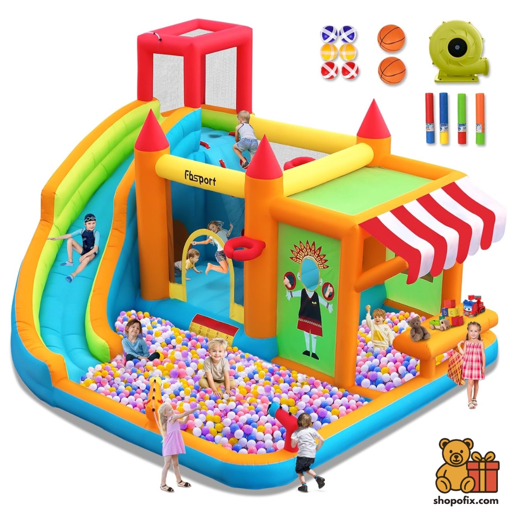 FBSPORT Inflatable Bounce House Water Slide