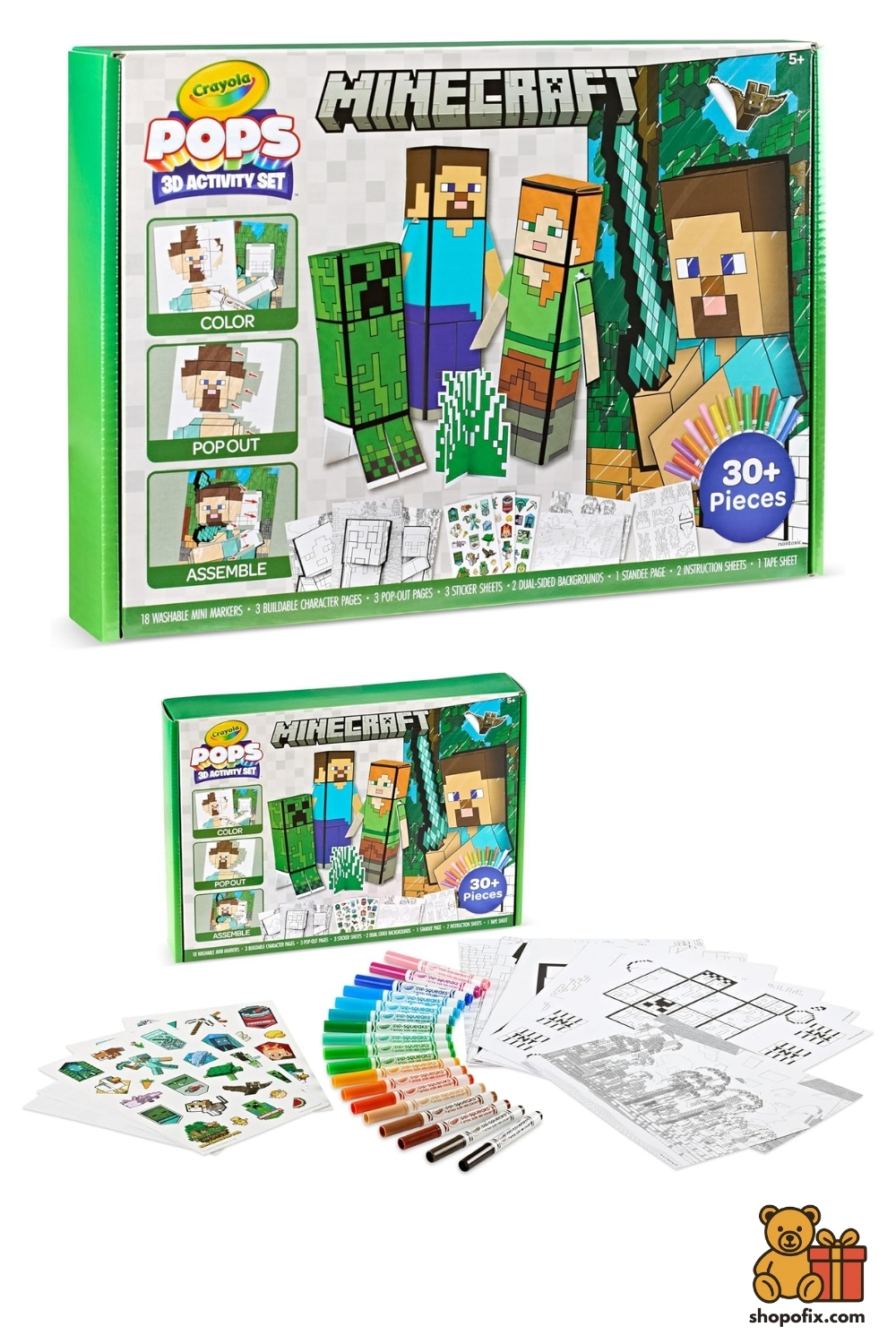 Minecraft Coloring Activity Set
