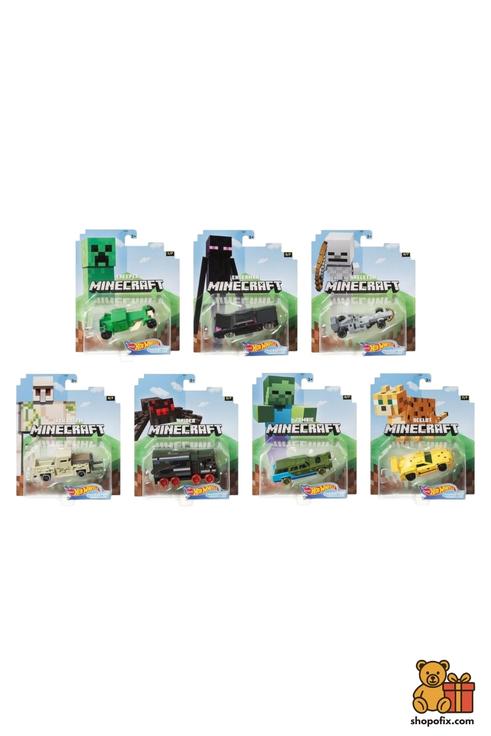 Minecraft Hot Wheels Cars