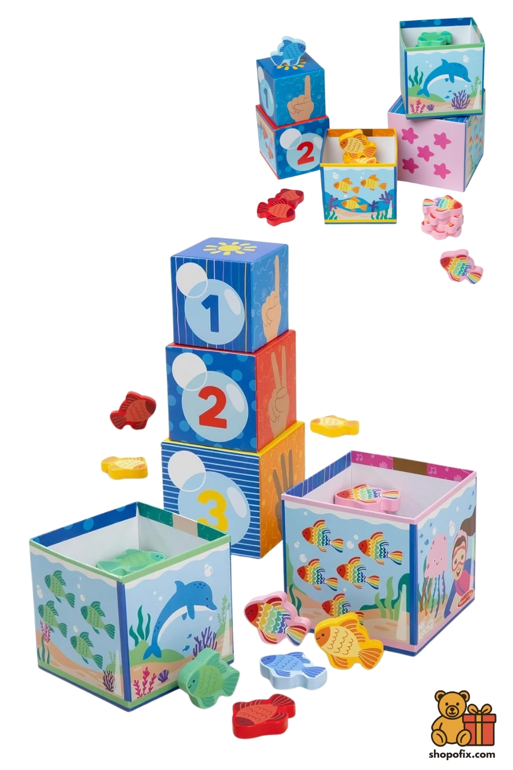 Ms. Rachel Sort and Count Nesting and Stacking Blocks
