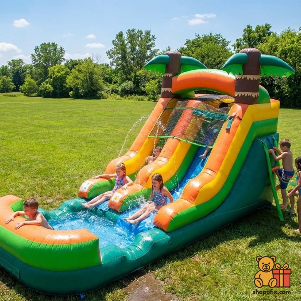 Pogo Bounce House Inflatable Water Slide