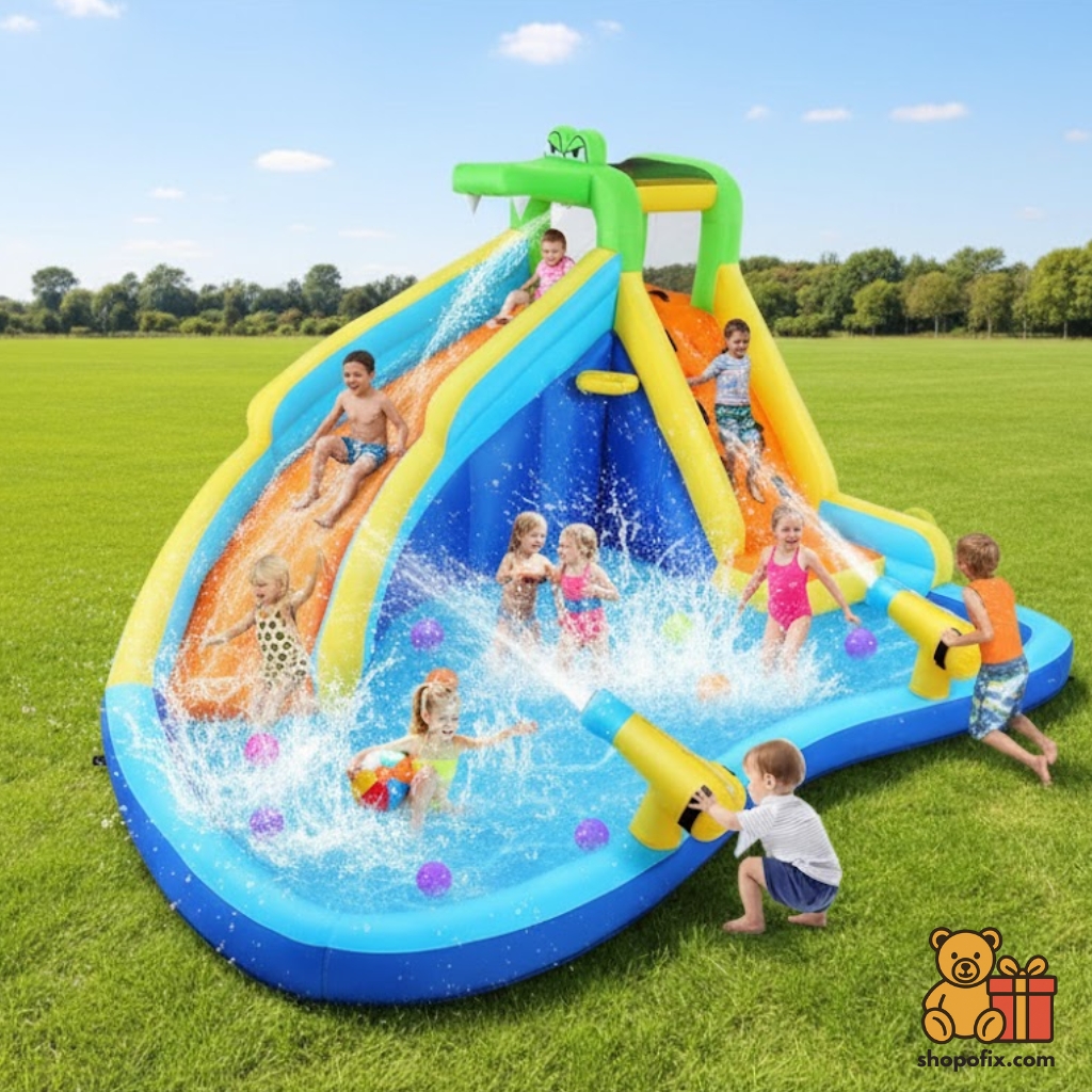 Whubefy Inflatable Water Slides