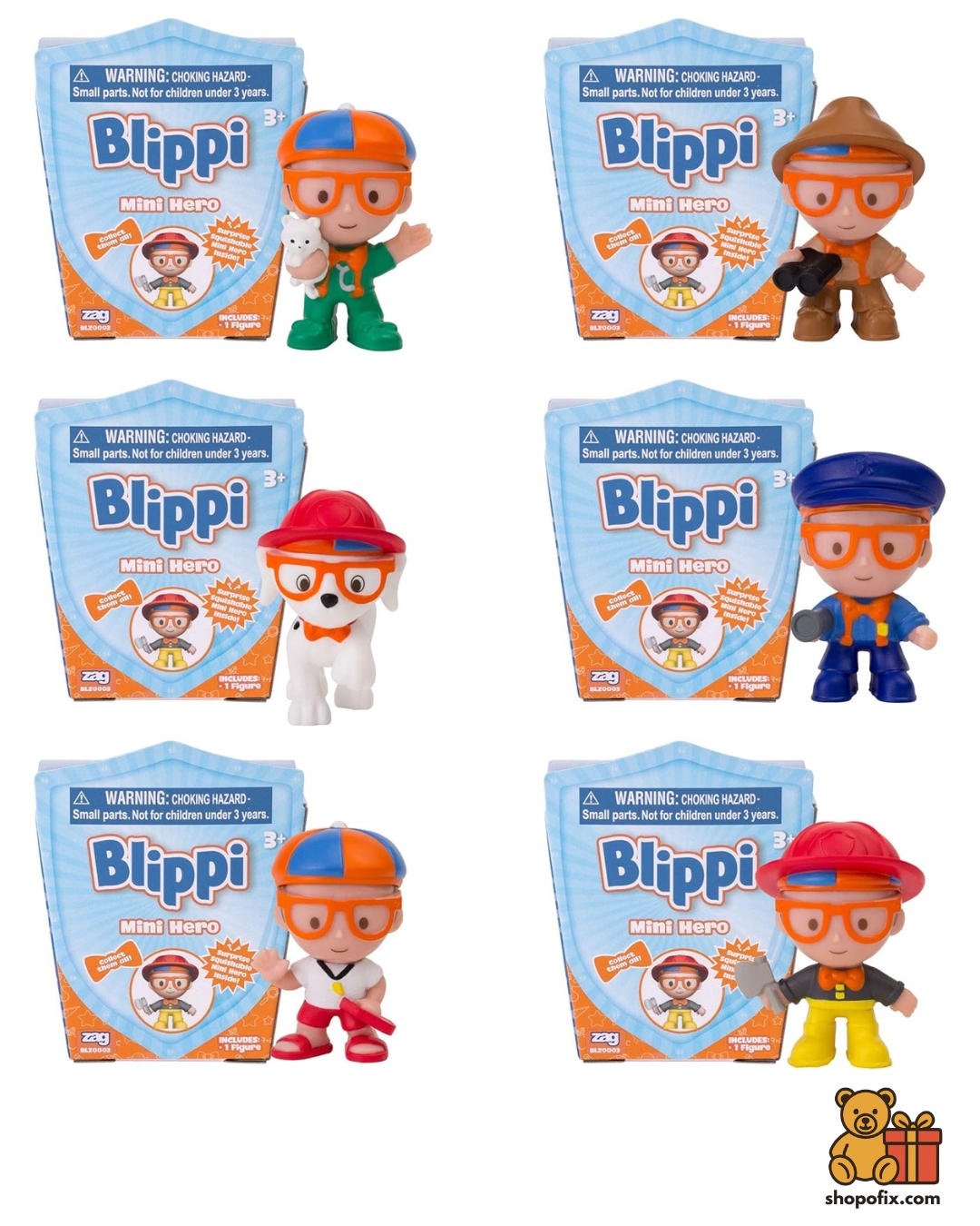 Blippi Mini Heroes Squishables Toy Figure