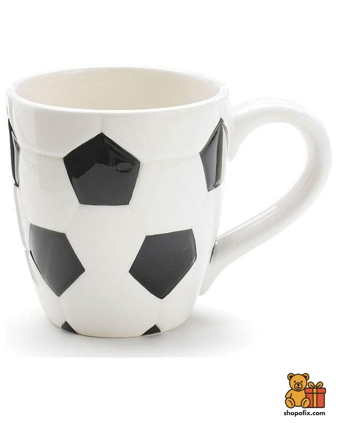 Ceramic Mug Soccer Ball Design