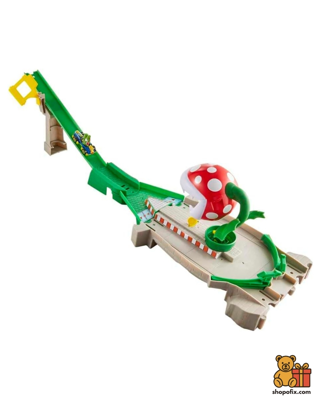 Hot Wheels Mario Kart Piranha Plant Slide Track Set