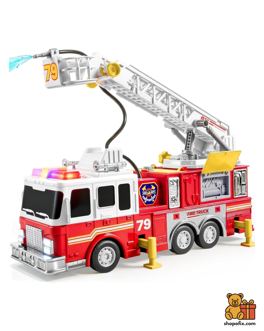 JOYIN Extra Large 33-Inch Ladder Fire Truck