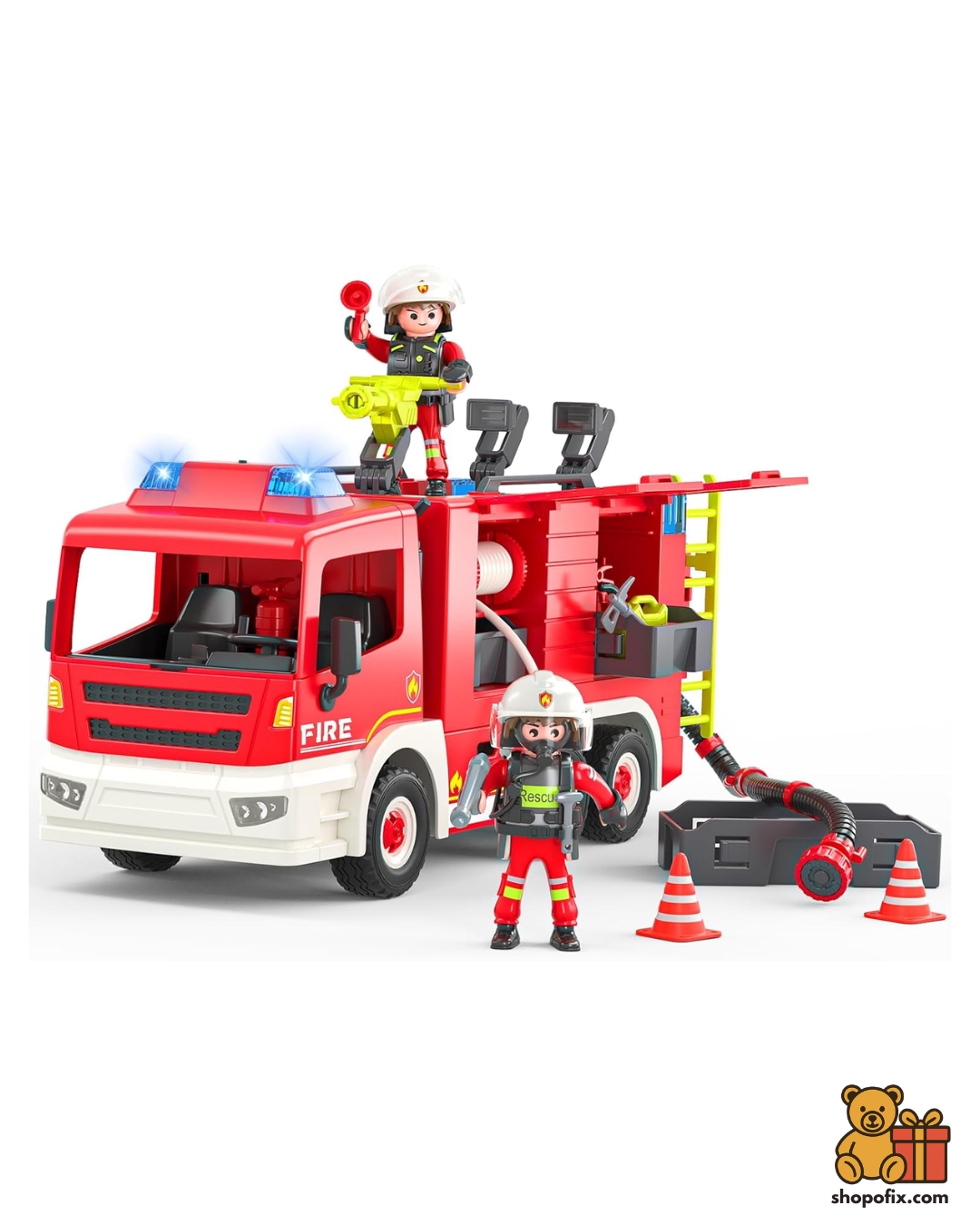 Large DIY Assemble Fire Rescue Truck
