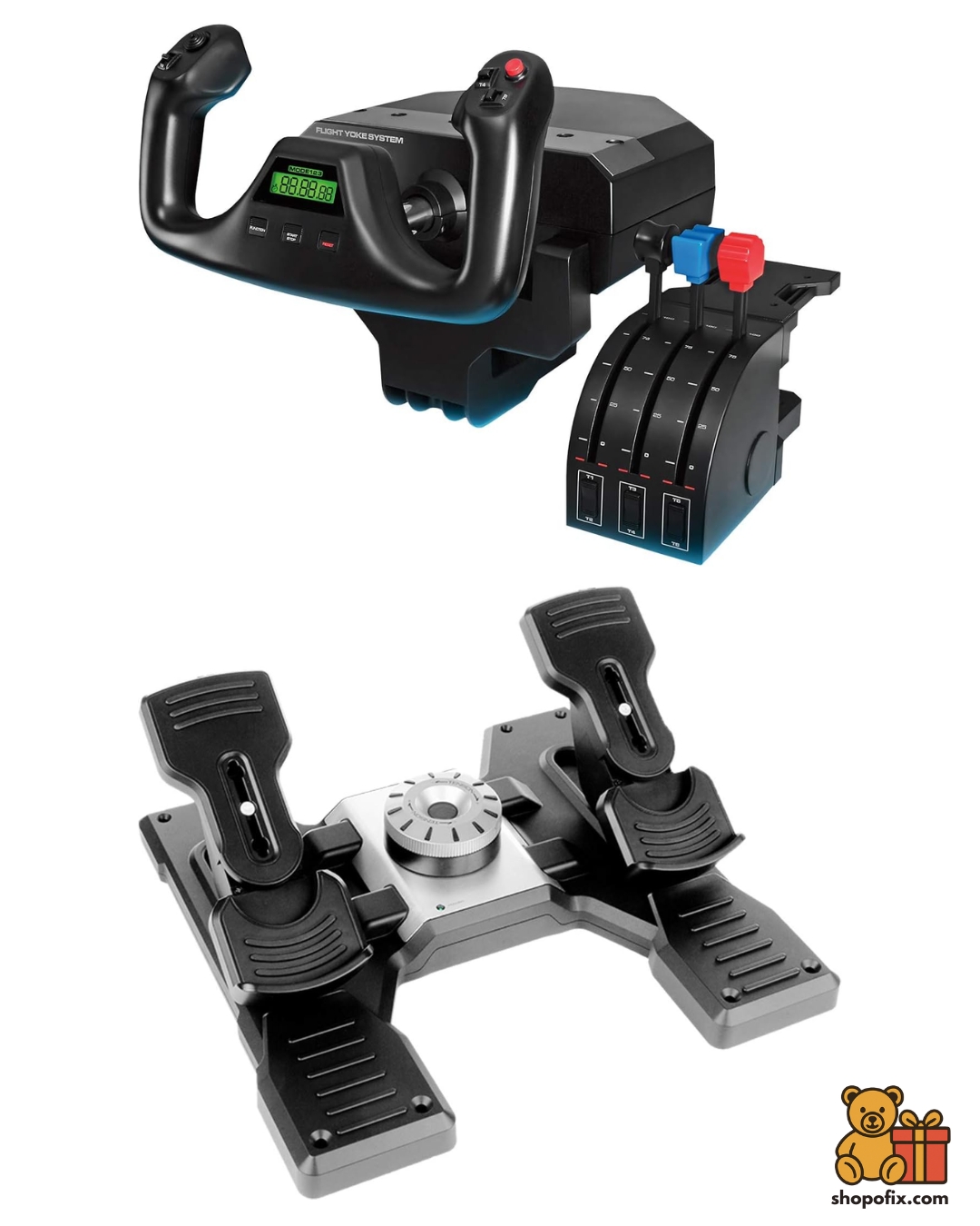 Logitech G Pro Flight Yoke and Rudder Pedals Bundle