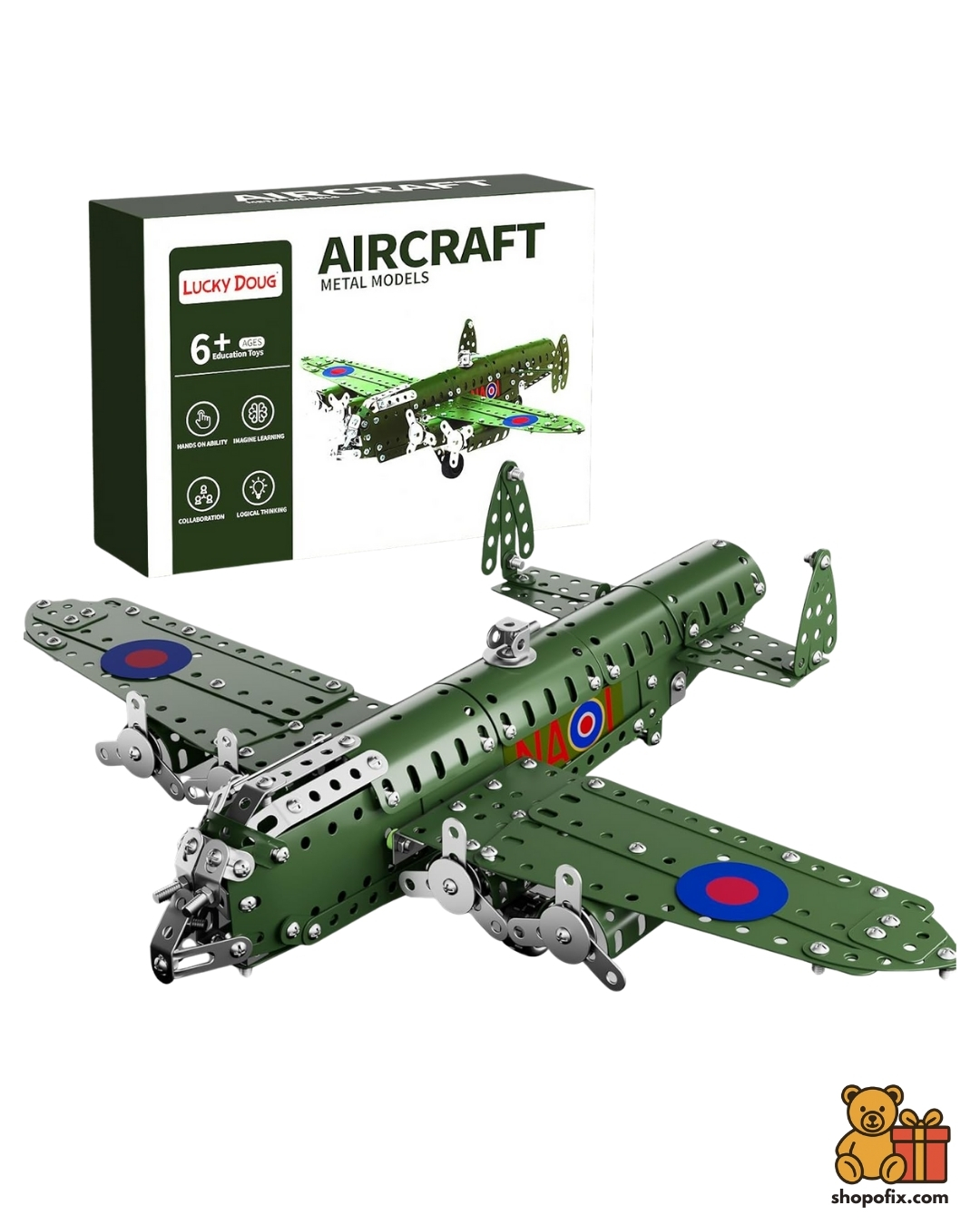 Lucky Doug STEM Metal Model Airplane Set