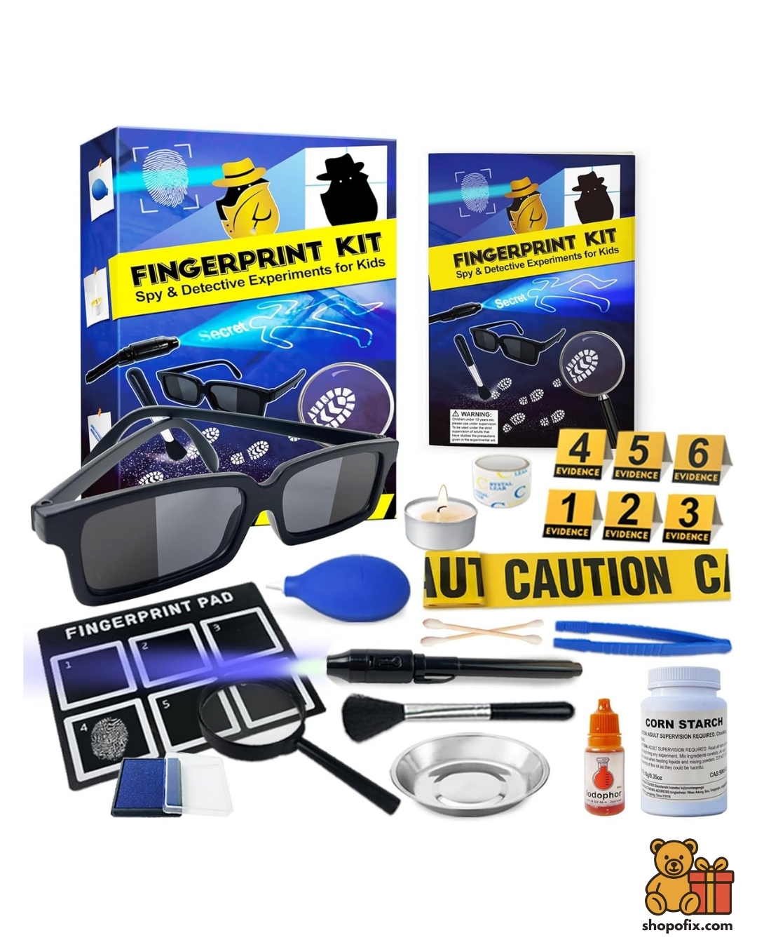 UNGLINGA Kids Spy Kit Detective Fingerprint