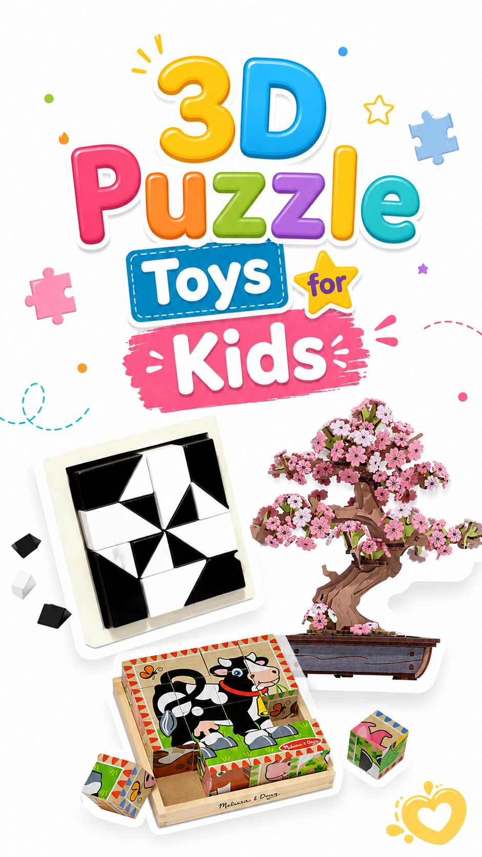 3D Puzzle Toys for Kids