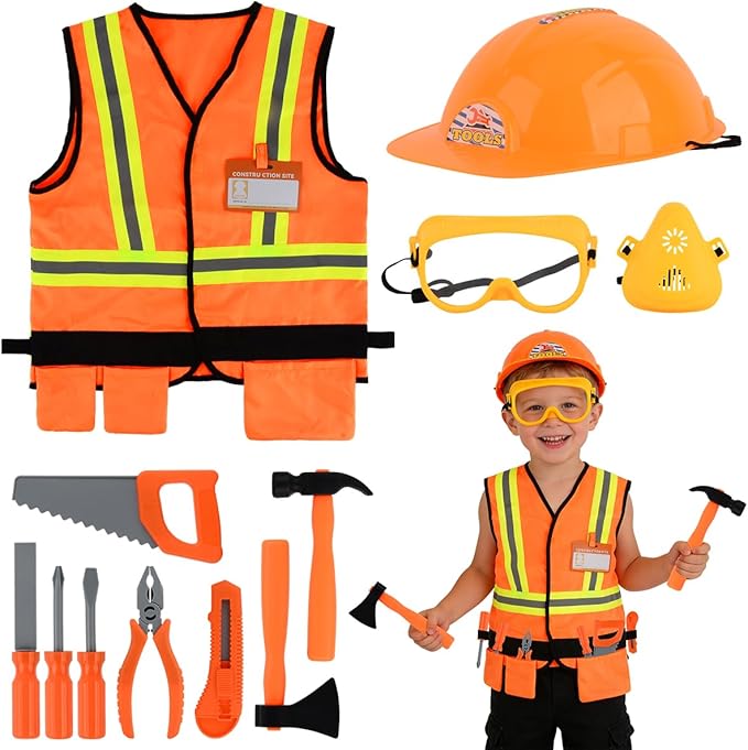 Architect Role Play Costume Dress-Up Set for Kids - Architect Toys for Kids
