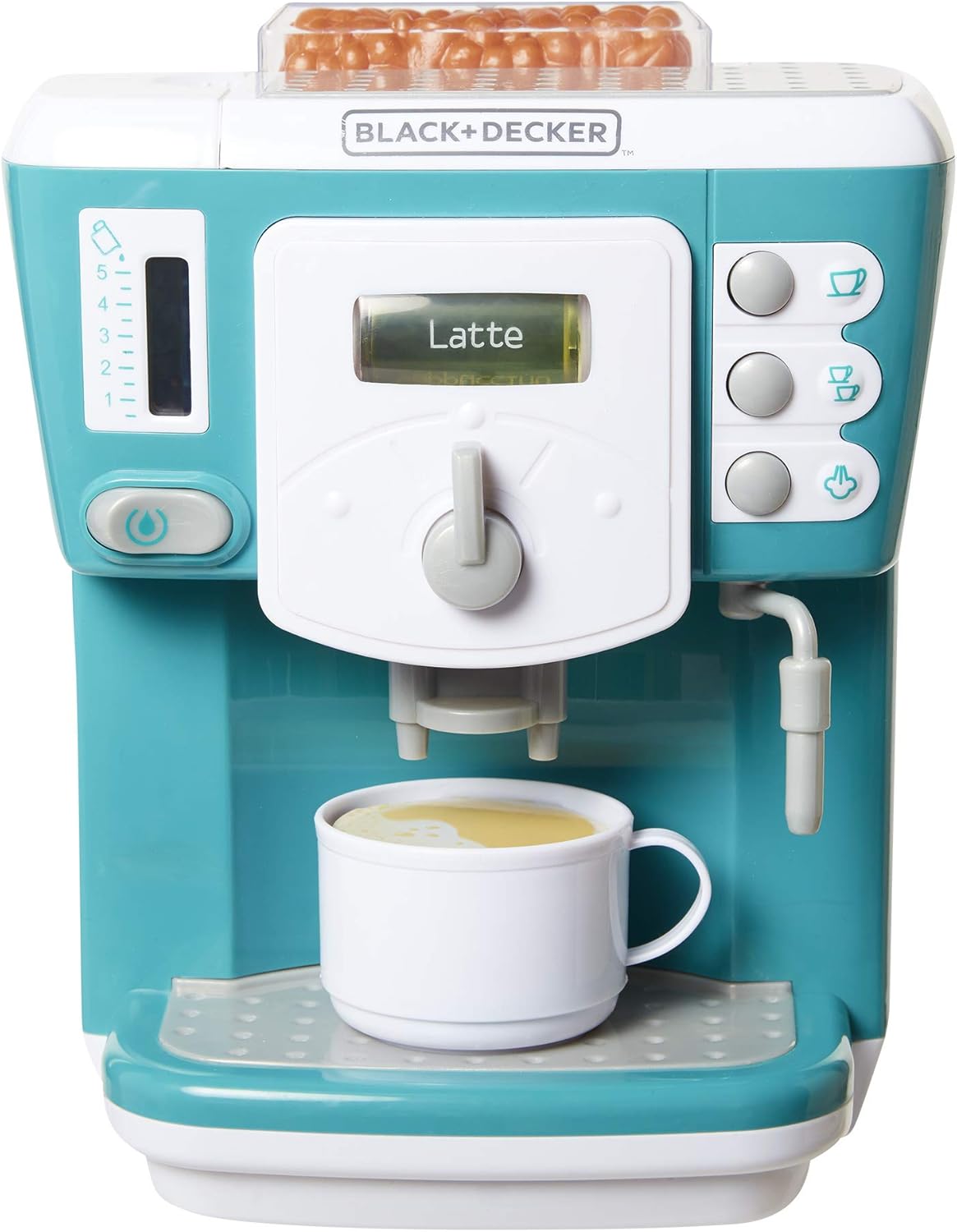 BLACK+DECKER Junior Coffee Maker Role Play Pretend Kitchen Appliance - Barista Toys for Kids