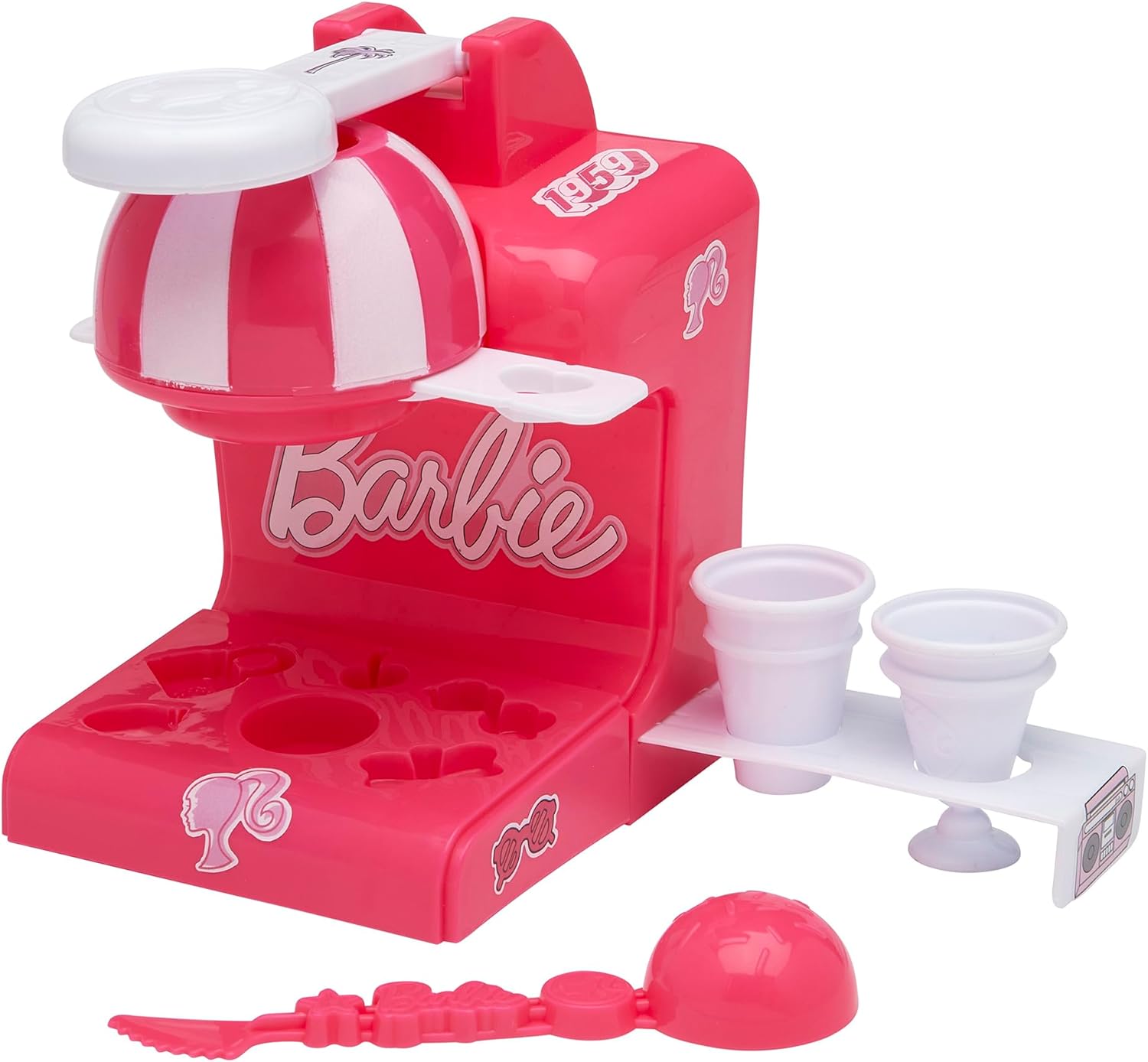 Barbie Softee Dough Ice Cream Playset with Ice Cream Maker - Ice Cream Shop Owner Toys