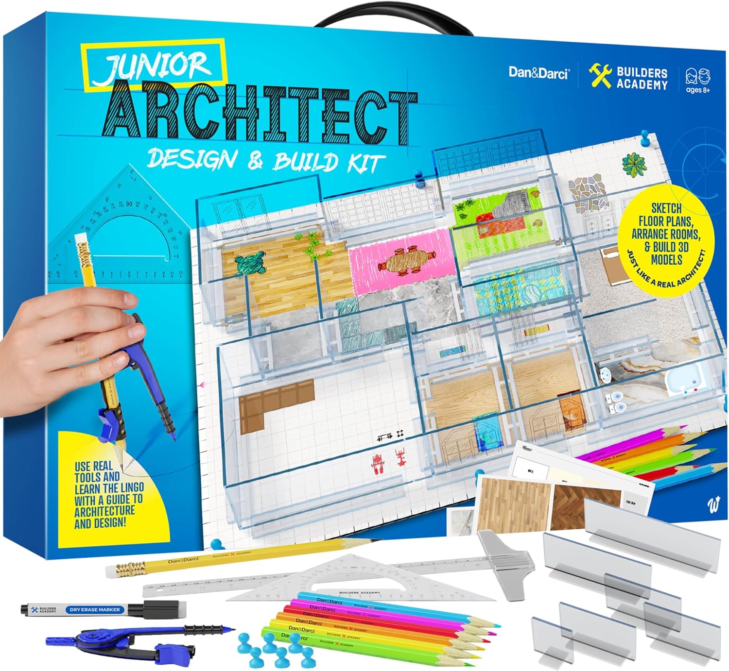 Dan&Darci Architecture Kit for Kids - Architect Toys for Kids