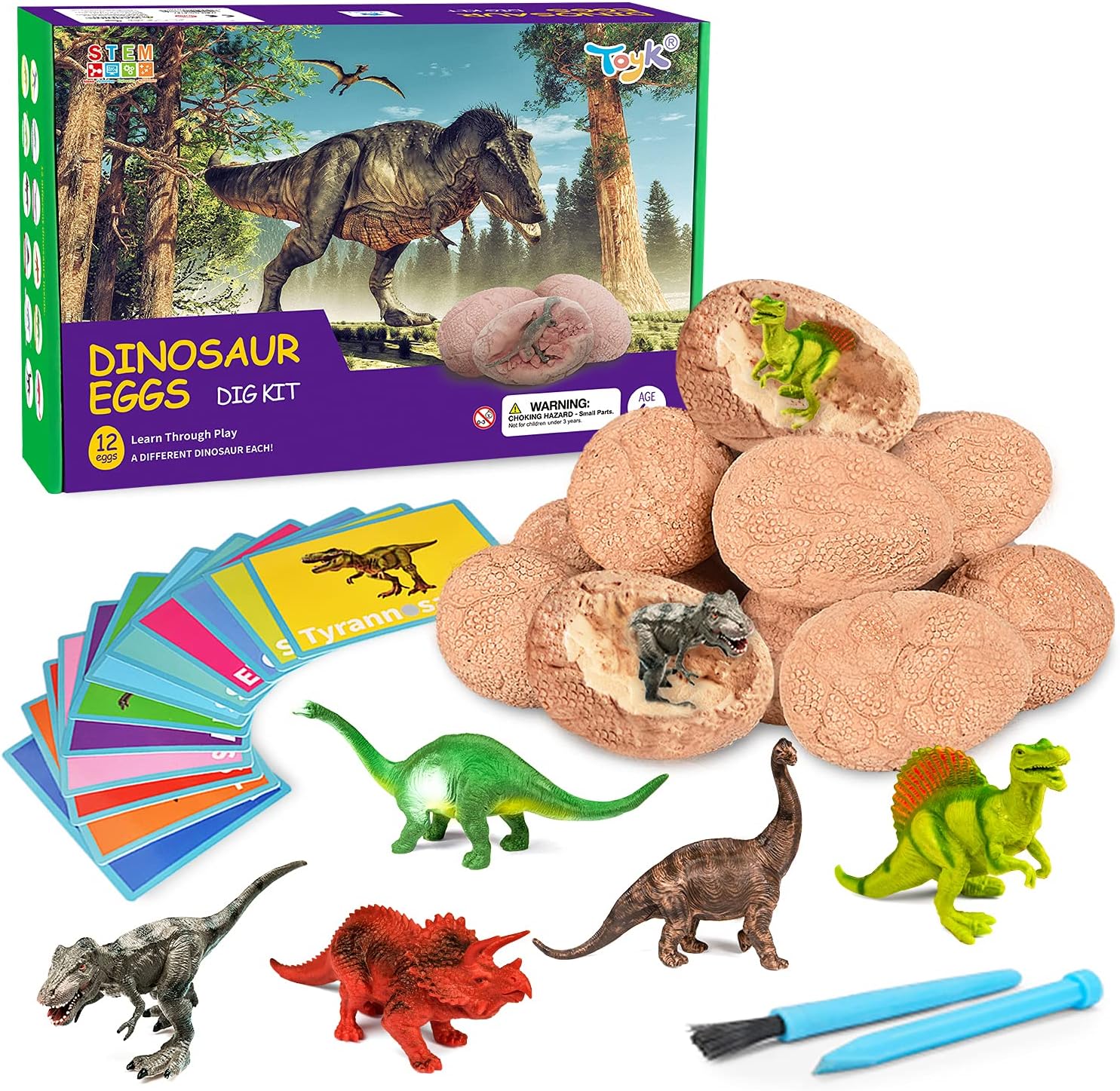 Dig Up Dinosaur Fossil Eggs - Paleontologist Toys for Kids