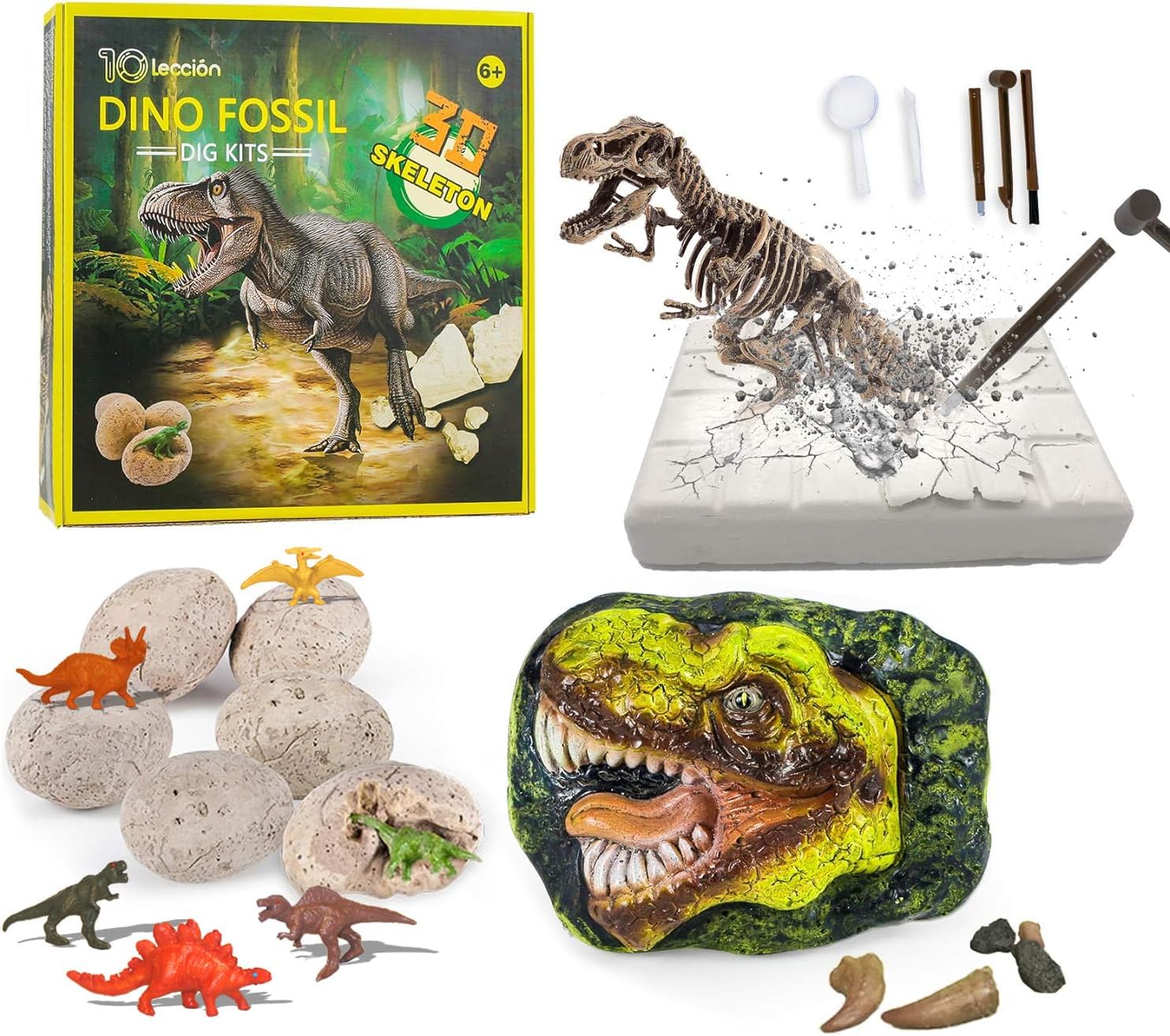 Dinosaur Fossil Digging Kit for Kids - Paleontologist Toys for Kids