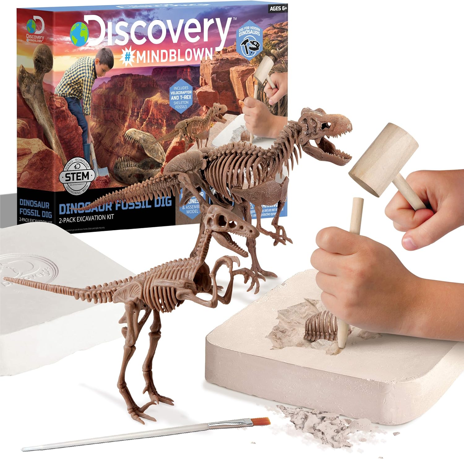 Discovery™ Dinosaur Fossil Dig Kit - Paleontologist Toys for Kids