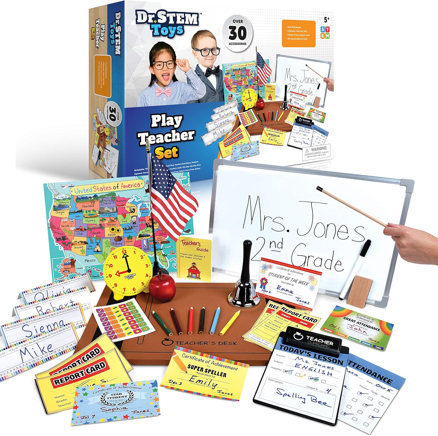 Dr. STEM Toys Teacher Role Play - Teacher Toys for Kids