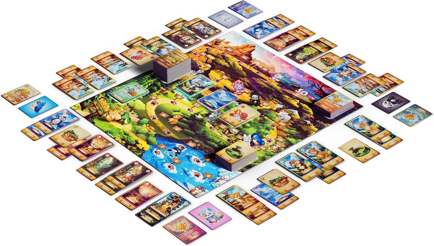 Family Board Game Animal Zoo Building Strategy Game - Zookeeper Toys for Kids