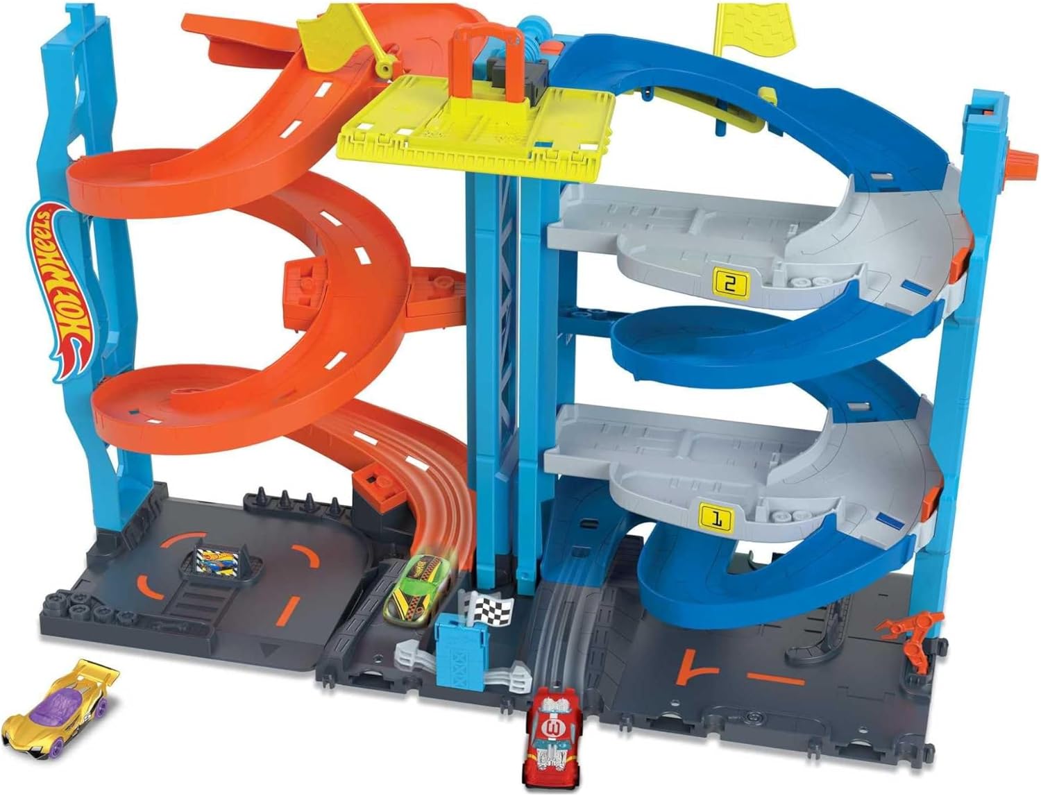 Hot Wheels City Track Set 2-in-1 Race Tower - Hot Wheels Track Sets