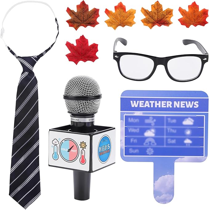 Kids Meteorologist Costume Set Weather News - Meteorologist Toys for Kids