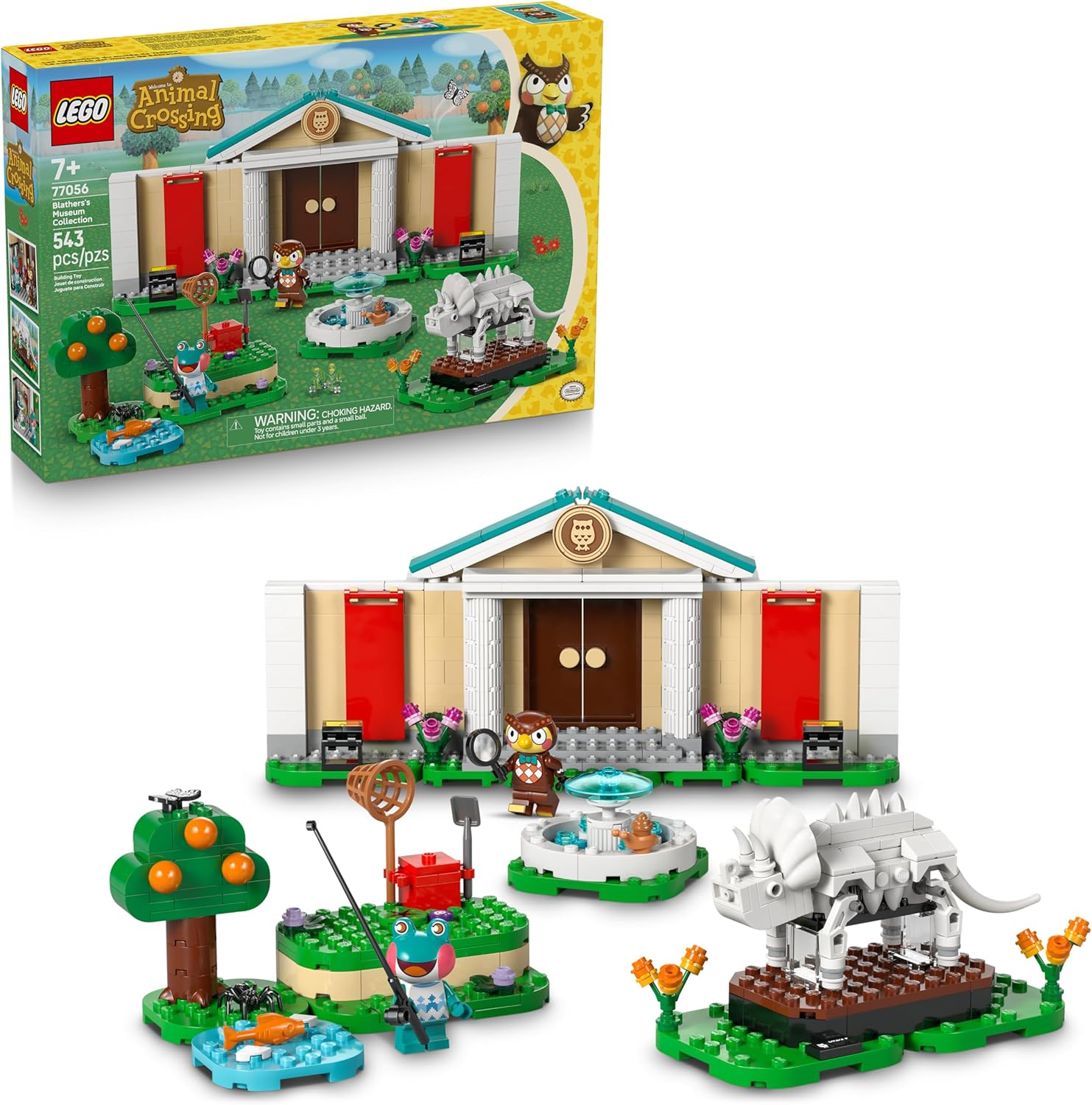 LEGO Animal Crossing Blathers’s Museum Collection Building Toy - Museum Curator Toys