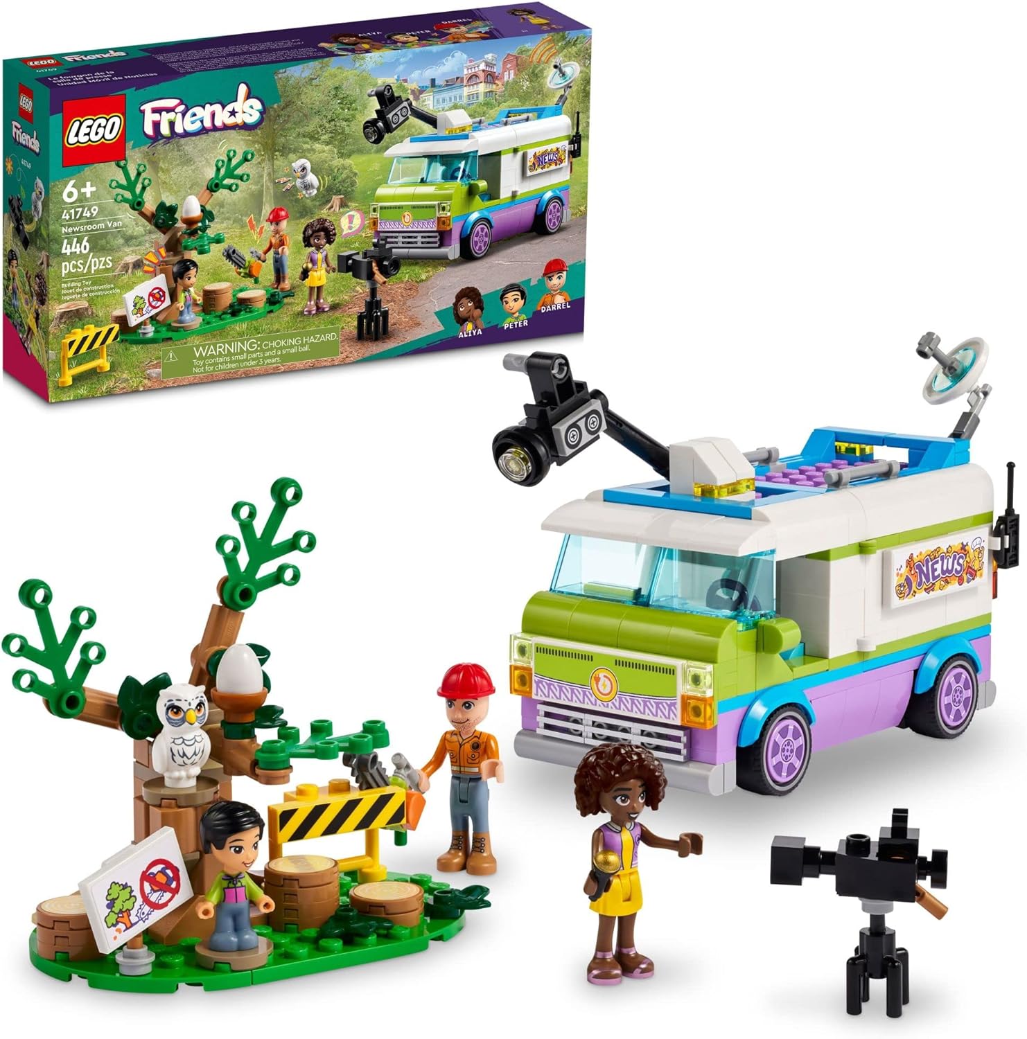 LEGO Friends Newsroom Van - Reporter Toys for Kids