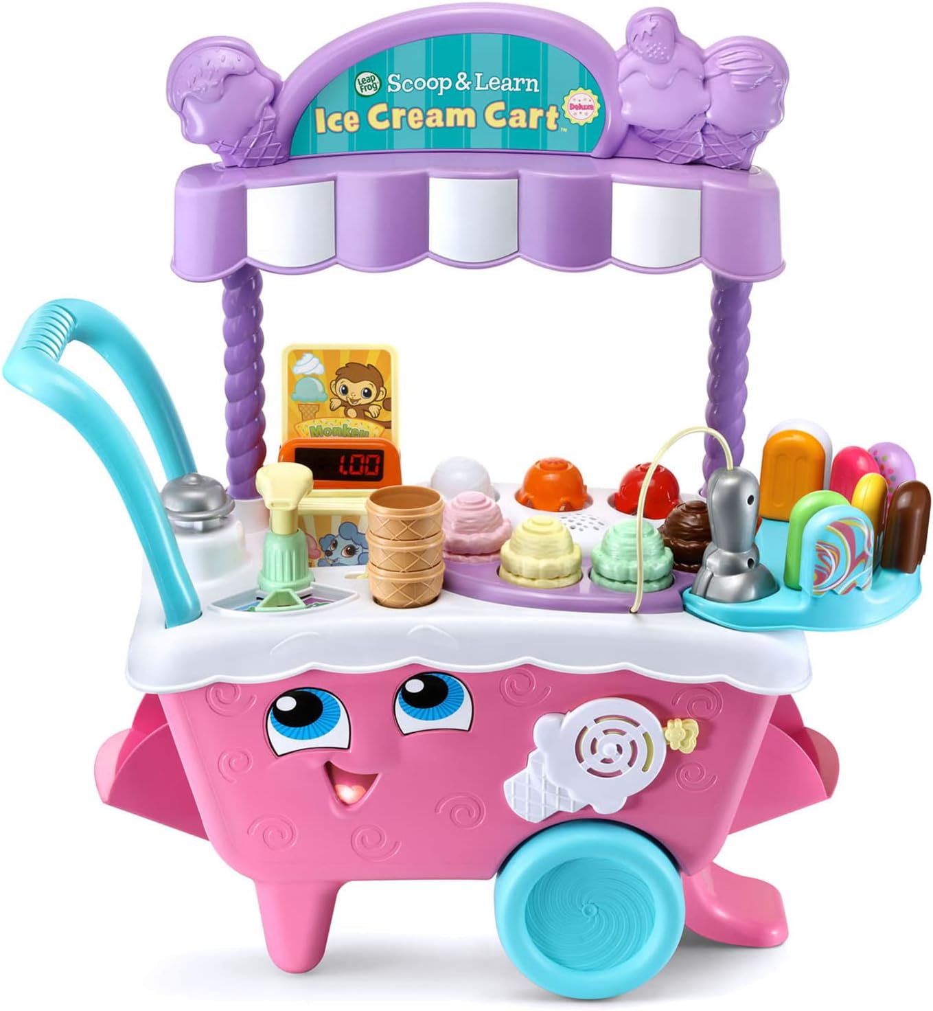 LeapFrog Scoop and Learn Ice Cream Cart Deluxe - Ice Cream Shop Owner Toys