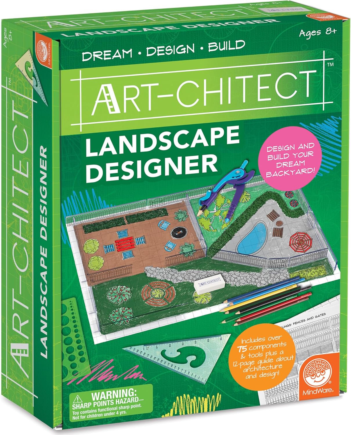 MindWare Art-chitect Landscape Designer for Kids - Architect Toys for Kids