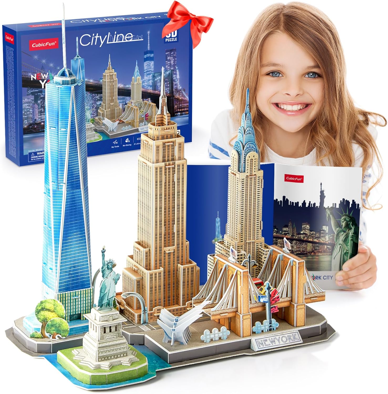 New York Cityline 3D Architecture Crafts for Kids - Architect Toys for Kids