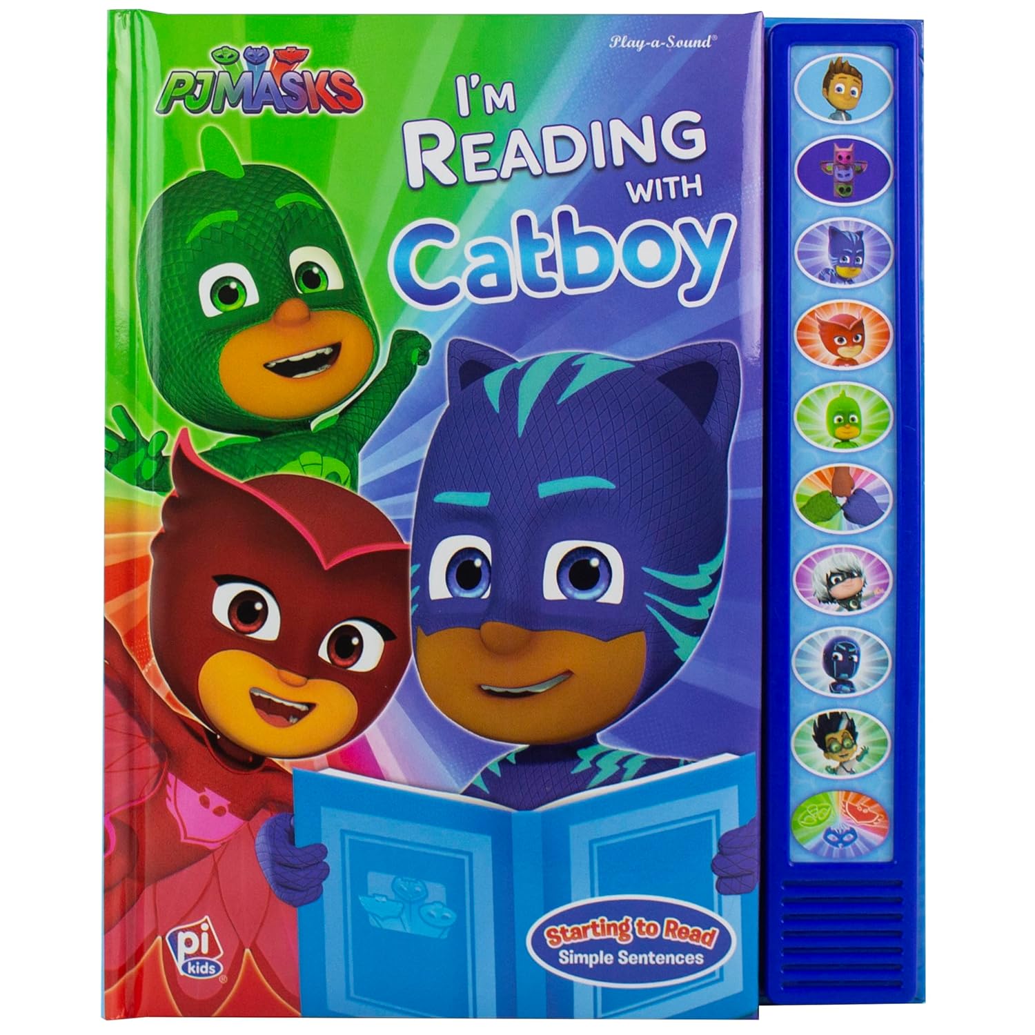 PJ Masks I'm Ready to Read with Catboy Interactive Read-Along Sound Book - PJ Masks Toys for Kids