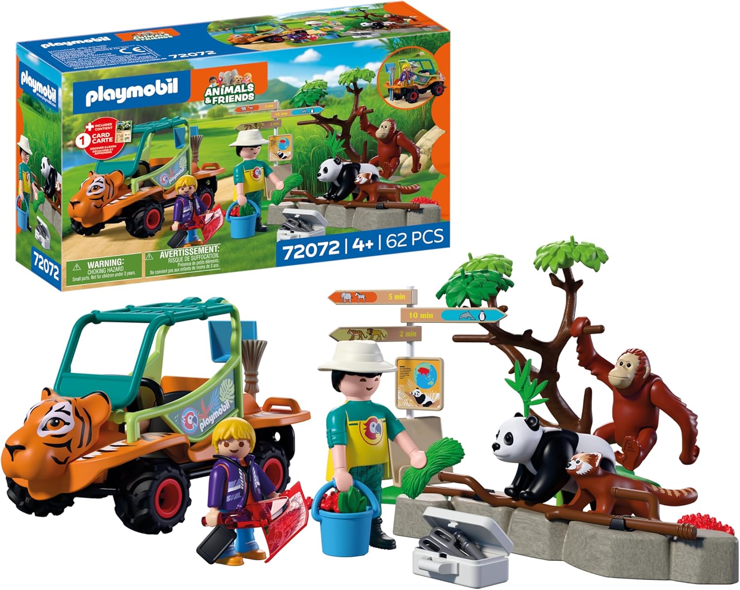 Playmobil Zoo Zookeeper with Vehicle - Zookeeper Toys for Kids