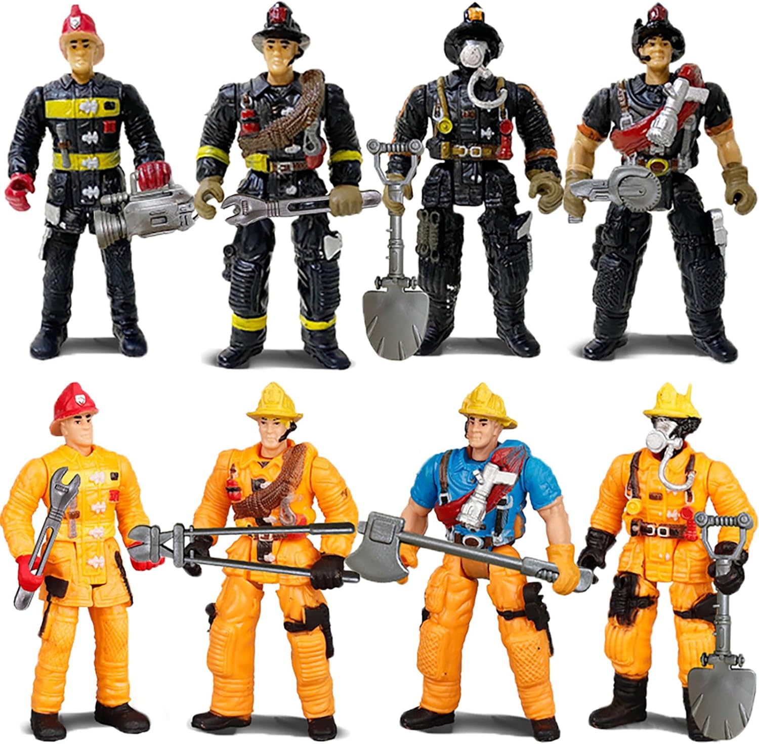 SCAHOW Firefighter Action Figures - Firefighter Toys for Kids
