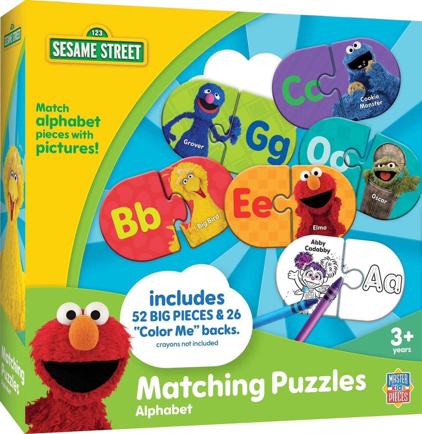 Sesame Street Alphabet Matching Puzzles - Sesame Street Toys for Kids