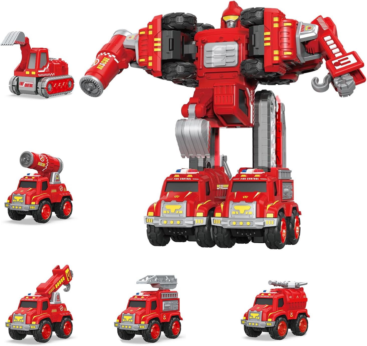 Transforming Robot Toys to Fire Rescue Vehicle