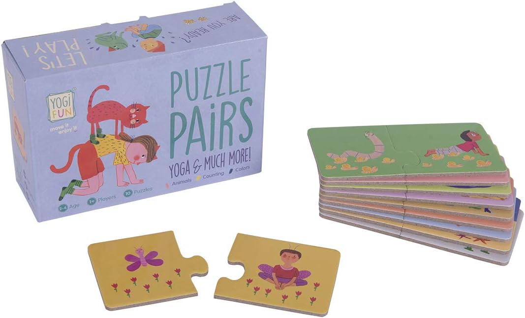 YOGi FUN Yoga Matching Puzzle Pairs - Yoga Instructor Toys