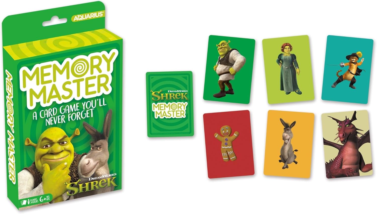 Aquarius Shrek Memory Master Card Game Matching Game for Kids