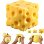 Cheese Squishy Cube Block Squeeze Toy