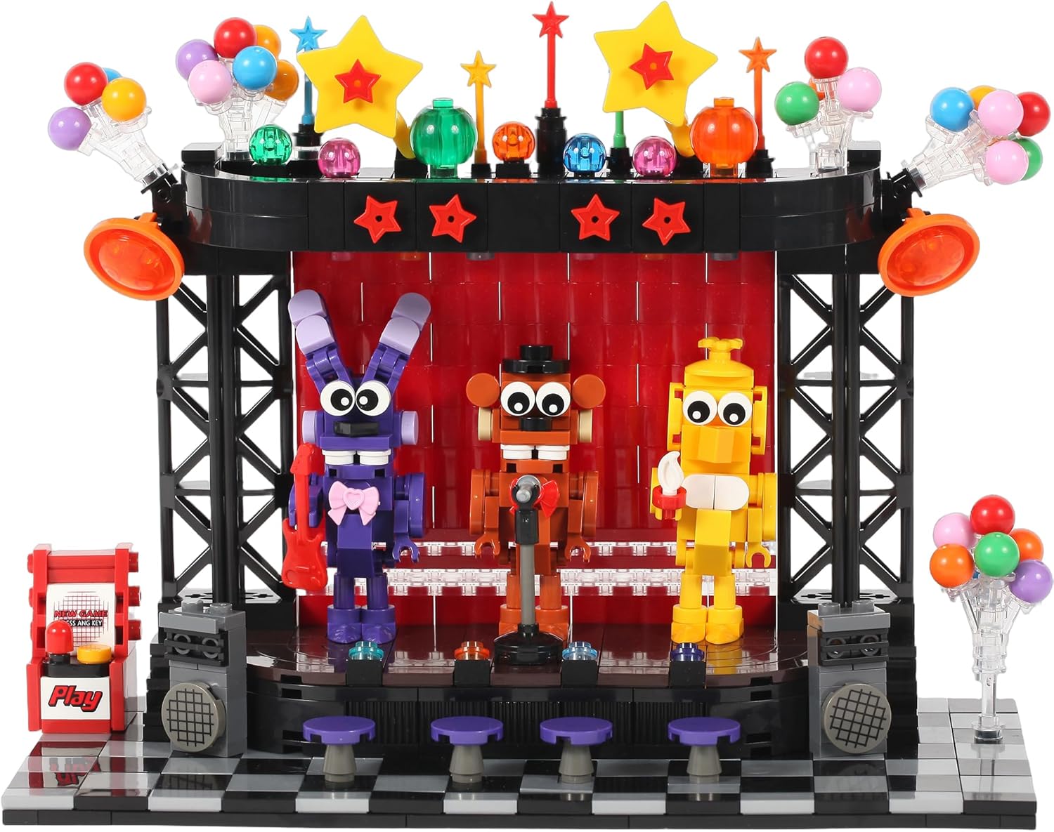 Five Night At Freddy's FNAF Stage Toy Building Set Block - Five Night At Freddy's FNAF Toys