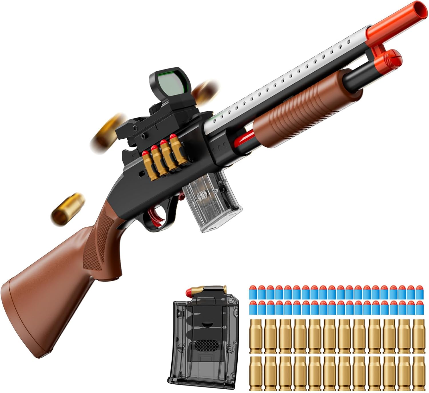 Manual Pump Action Shell Ejecting Shotgun Foam Blaster - Gun Toys for Kids and Adult