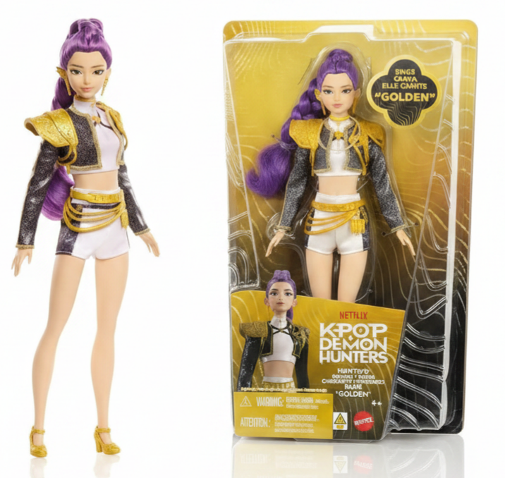 Mattel Kpop Demon Hunters HUNTR/X Rumi Mira Zoey “Golden” Doll