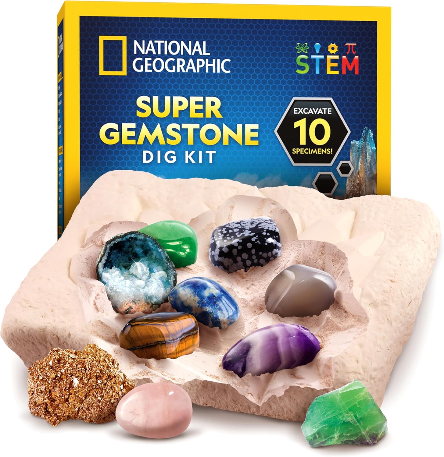National Geographic Gemstone Dig Kit - School Holiday Activities for Kids