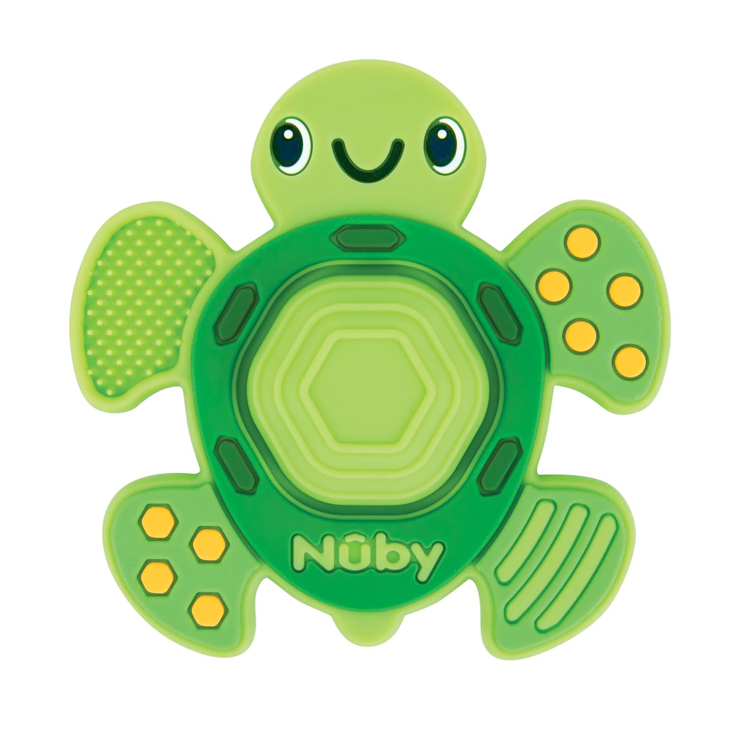 Nuby Teethe N' Pop Turtle Shape Sensory Play Teether