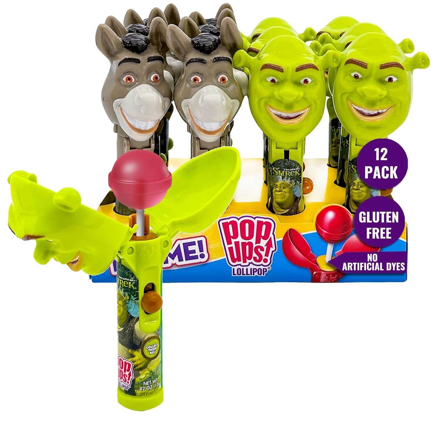 Pop Ups! Shrek & Donkey Lollipop Holder