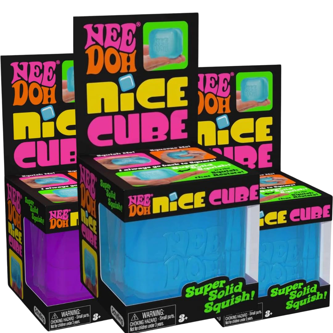 Schylling NeeDoh Nice Cube Sensory Squishy Toy Stress Cube