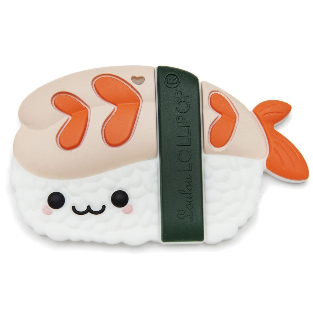 Silicone Teether Ebi Sushi Shape Teething Relief Toy for Babies